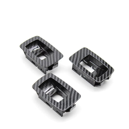3pcs Front Rear Passenger Door Window Switch Cover Panel Replacement For BMW 3 Series E90 E91 316 318 320 325 328i 2004-2012