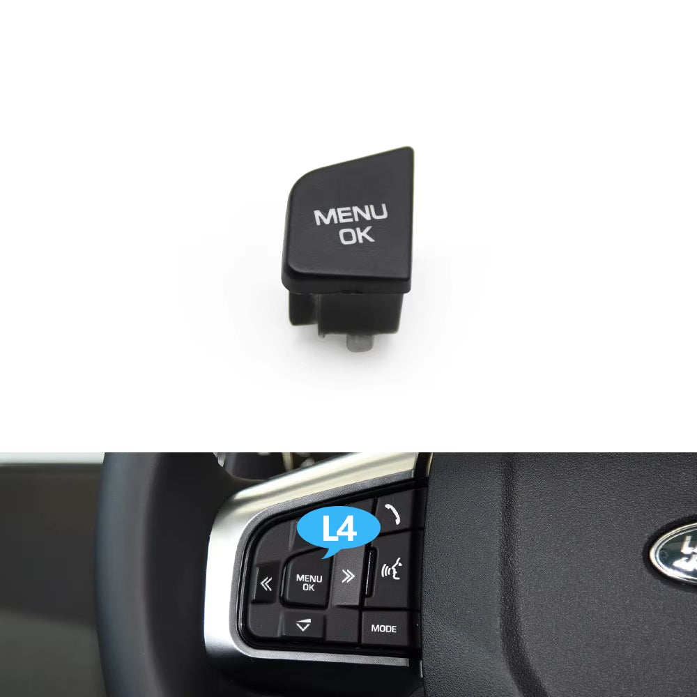 Car Steering Wheel Button Multi-function Control Switch Buttons Cover For Land Rover Discovery Sport 2015-2019