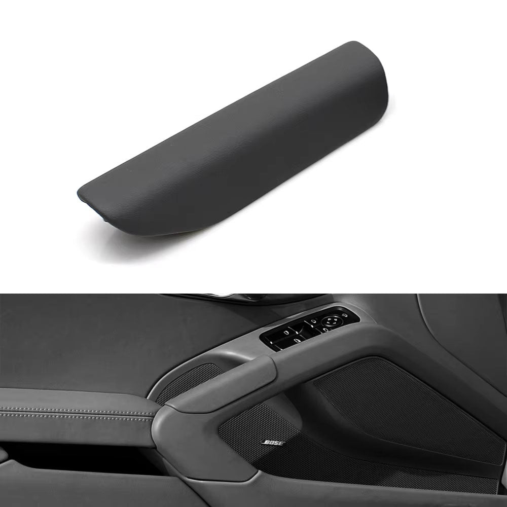 Left Right Interior Door Pull Handle Leather Outer Cover Trim For Porsche Cayman/Boxster 981 718 982 911 991