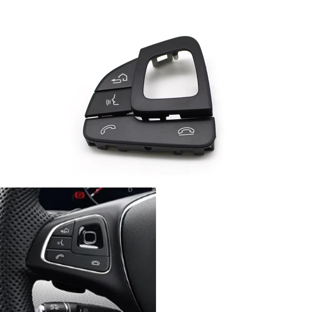Car Multifunction Steering Wheel Left Right Volume Control Switch Button Cover For Mercedes Benz E Class W213 Sedan W238 Coupe