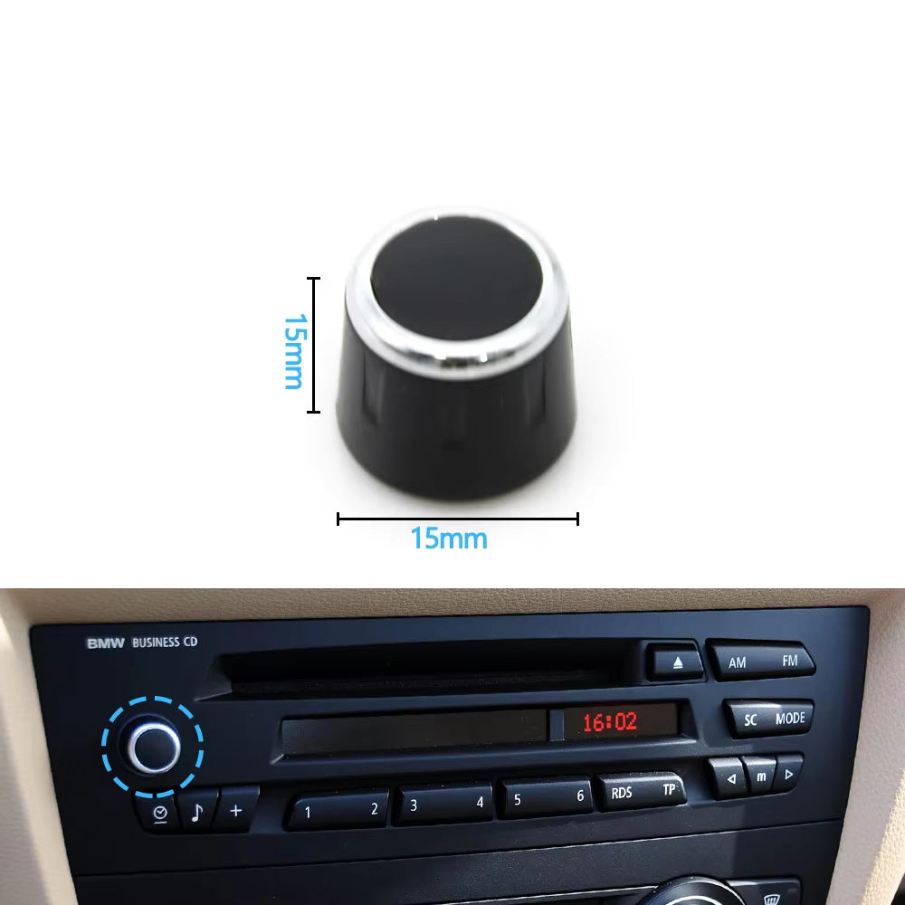 Car Radio CD Player Volume Button Knob For BMW 3 1 X1 Z4 Series E90 E81 E82 E87 E88 E84 E89 2005-2012