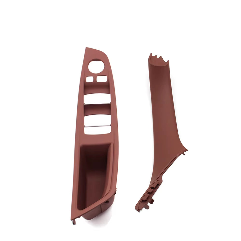 7pcs Set LHD Interior Armrest Door Handle Panel Inside Trim Cover For BMW 5 Series F10 F11 F18 520i 523i 525i 528i 535i