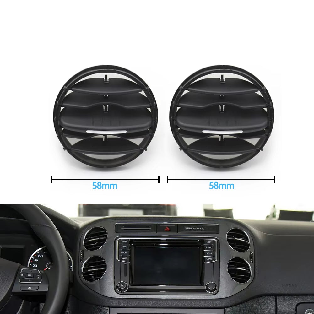 1/2PCS Car Front Rear Air Conditioning AC Vent Grille Air Vent Cover For VW Volkswagen Tiguan 2010 2011 2012 2013 2014-2017