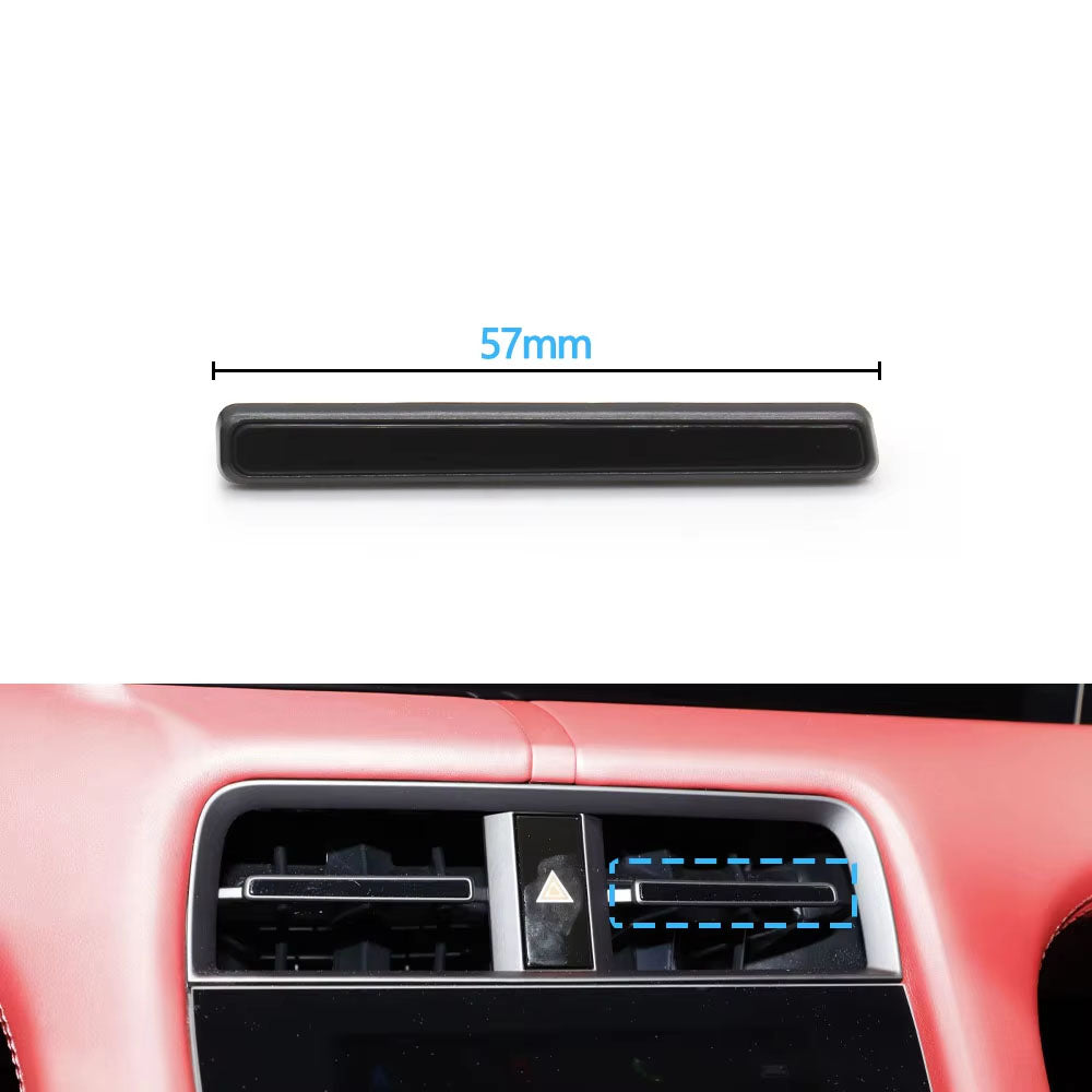 Car Middle Air Conditioning Central AC Vent Grille Air Vent Trim Strip For Porsche Taycan 9J1 2019 2020 2021 2022 2023