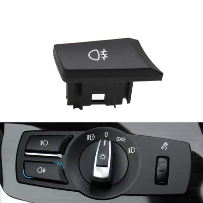 LHD RHD Headlight Lamp Rotary Button Foglight Switch Cover Panel Trim For BMW 5 5GT 6 7 X3 X4 Series F10 F11 F07 F06 F01 F25 F26