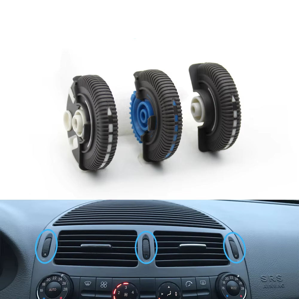 2/3PCS Front Rear Air Conditioning Control Roller AC Vent Base Rolling Wheel For Benz E Class W211 E200 E300 E230 E260 E280