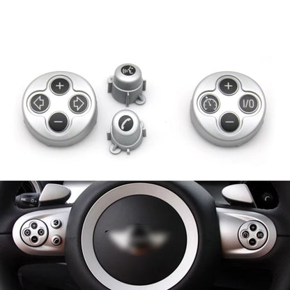 2PCS Car Steering Wheel Multifunction Cruise Control Switch Button Cover For BMW Mini Cooper Paceman R55 R56 R57 R58 R59 R60 R61