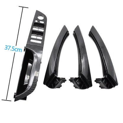LHD Left Hand Driver Carbon Fiber Interior Door Pull Handle Armrest Panel Full Set For BMW 3 Series E90 E91 316 318 320 325 328