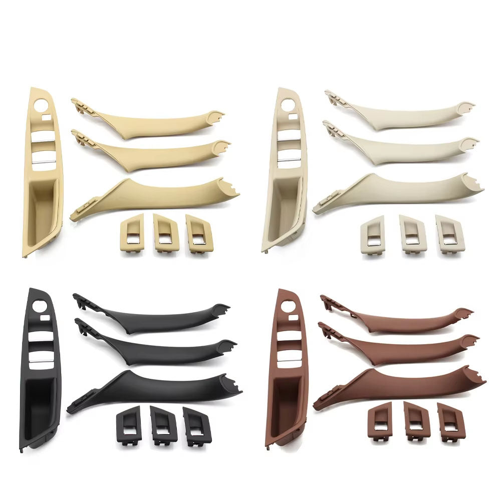 LHD Car Interior Armrest Door Handle Panel Inside Trim Cover Set For BMW 5 Series F10 F11 F18 520i 523i 525i 528i 535i
