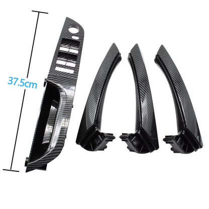 LHD Left Hand Driver Carbon Fiber Interior Door Pull Handle Armrest Panel Full Set For BMW 3 Series E90 E91 316 318 320 325 328