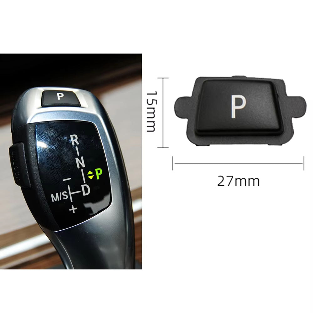 Car Gear Shift Lever Auto Parking P Button Cap Cover Replacement For For BMW 3 5 7 X3 X4 X5 X6 Series E90 F30 F10 F01 F25