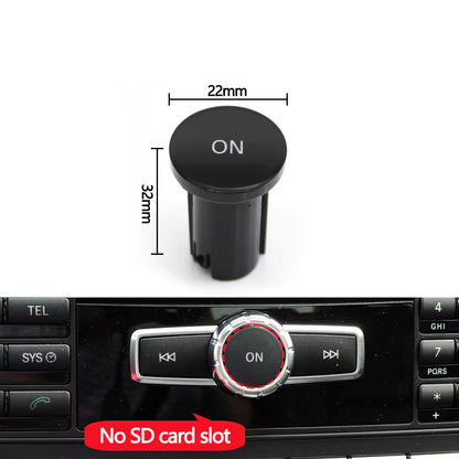Car Front Console Radio CD Player Button Knob ON Button Switch Cap For Mercedes Benz W204 X204 W212 W207 W218 W166 W156 W172