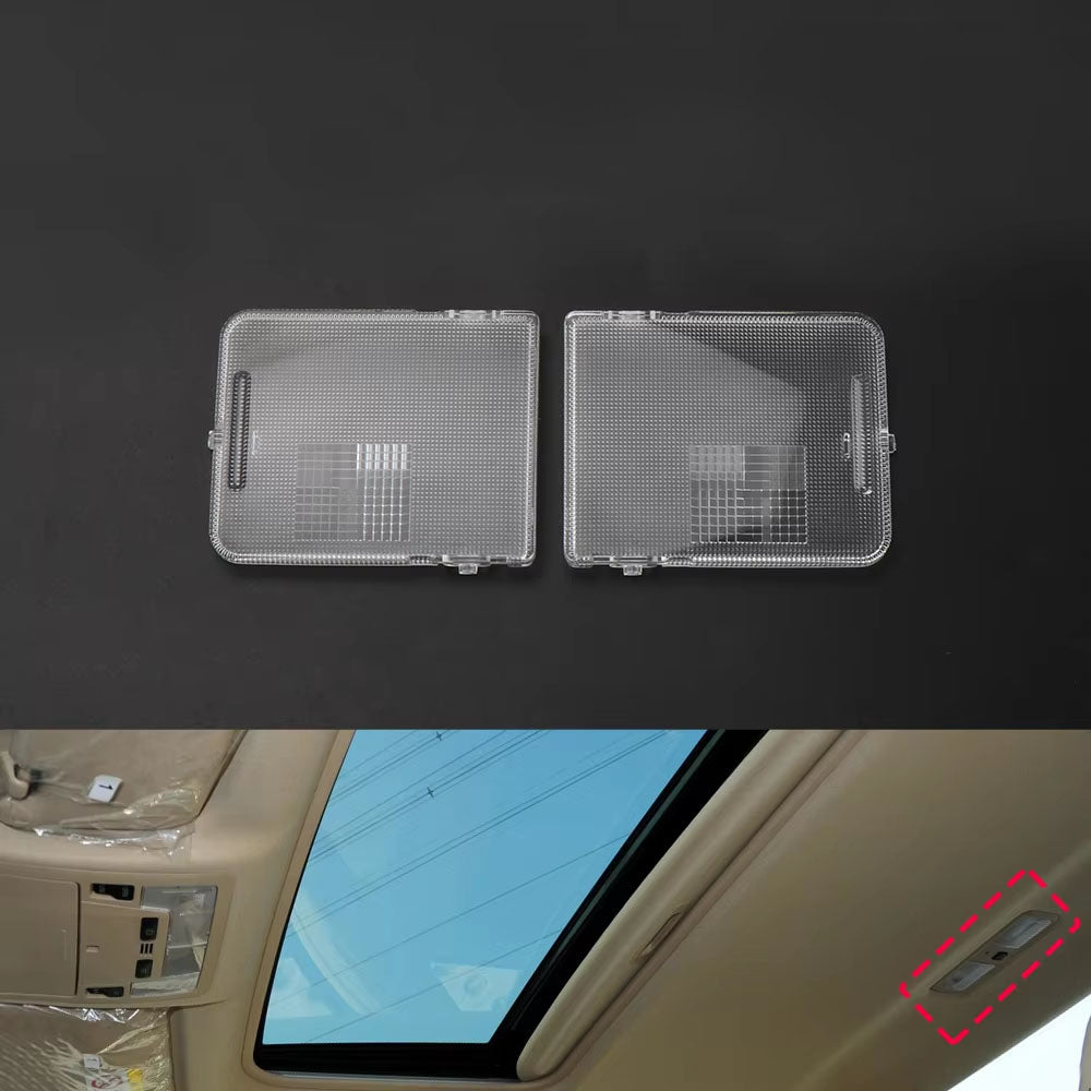 Car Plastic Front Rear Reading Light Switch Cover LED Bulb Row Shell Lampshade Cover Kit For Toyota Gen 7 Camry 2012-2017