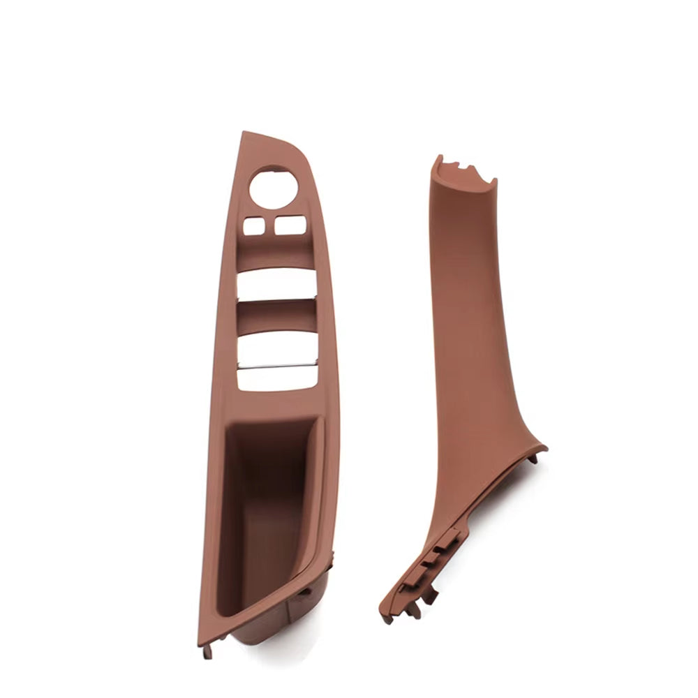 7pcs Set LHD Interior Armrest Door Handle Panel Inside Trim Cover For BMW 5 Series F10 F11 F18 520i 523i 525i 528i 535i