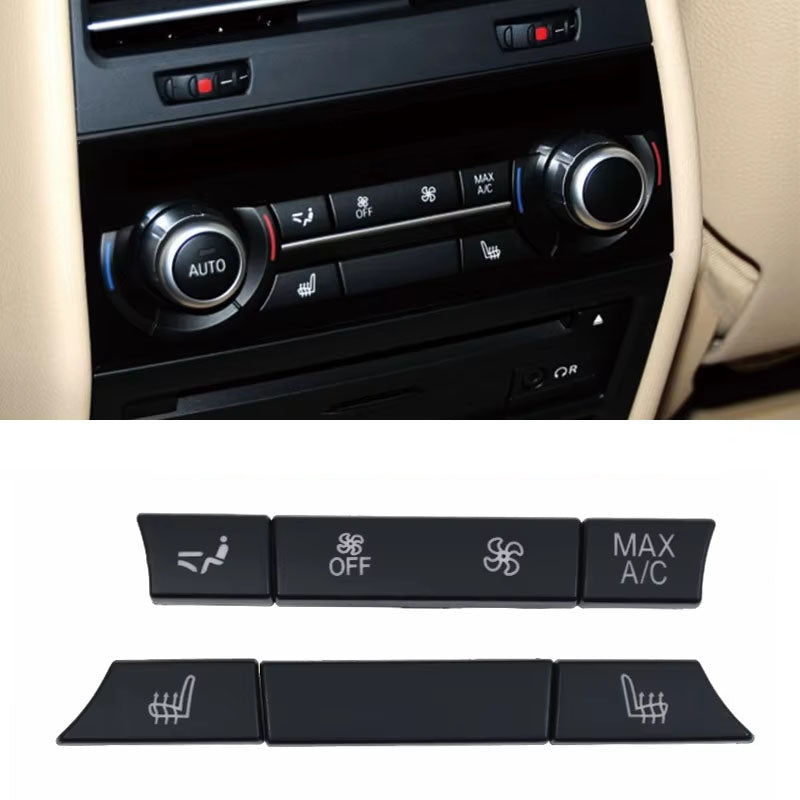 Car Rear Air Vent Venlitation Ac Buttons Key Caps Repair Kit Set For 5 5GT 6 7 Series F10 F11 F07 F01 F02 F12 F06 730 735 740