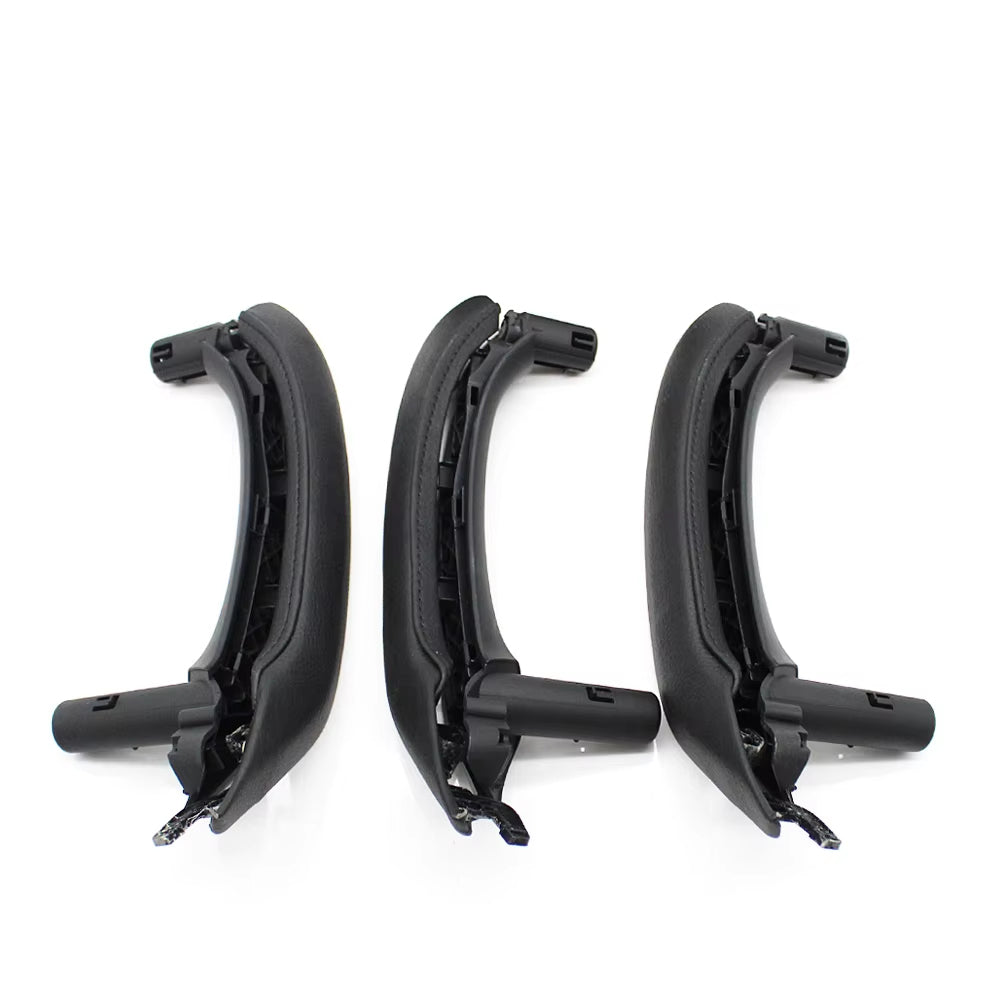 LHD RHD Interior Passenger Doors Pull Handle with Leather Outer Cover For BMW X5 X6 E70 E71 E72