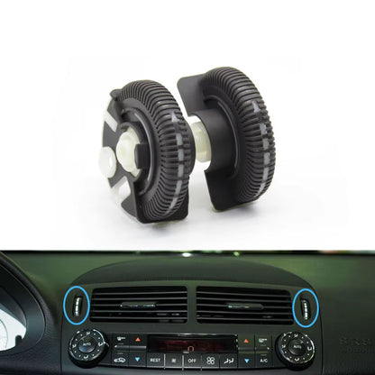 2PCS Front Rear Air Conditioning Control Roller AC Vent Base Rolling Wheel For Benz E Class W211 E200 E300 E230 E260 E280