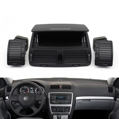 Car Central Left Right Rear Air Vent AC Vent Grille Assembly For Skoda Octavia 2 A5 MK2 RS 2004-2014 11ZD820951,1ZD819203