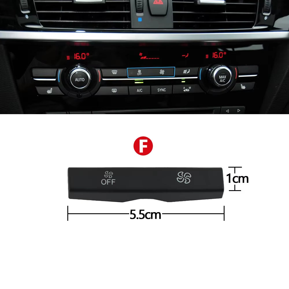 Dashboard Air Conditioner Fan Wind Volume Button Capes For BMW 1 2 3 4 X1 X3 X5 X6 Series F20 F30 F35 F80 F25 F26 E70 E84 E90