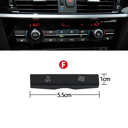 Dashboard Air Conditioner Fan Wind Volume Button Capes For BMW 1 2 3 4 X1 X3 X5 X6 Series F20 F30 F35 F80 F25 F26 E70 E84 E90