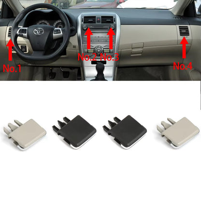 Car Left Right Dashboard Center Fresh A/C Vent Grille Louvre Blade Slice Air Conditioning Leaf Clip For Toyota Corolla 2007-2013