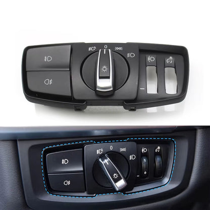 Car Front HeadLamp Rotary Foglight Button Headlight Switch Cover Panel For BMW 2 Series F45 F46 X5 X6 F15 F16 X5M X6M F85 F86