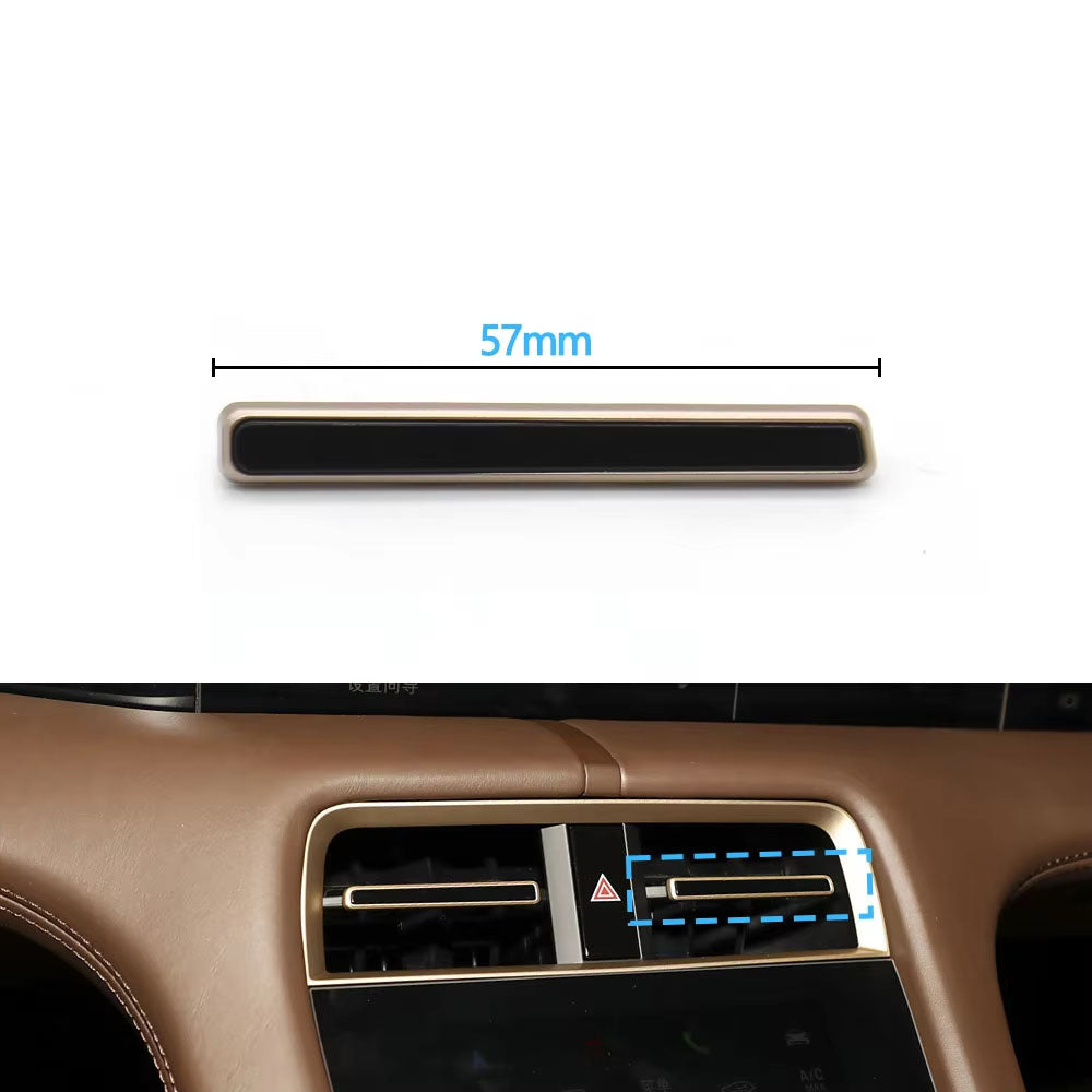 Car Middle Air Conditioning Central AC Vent Grille Air Vent Trim Strip For Porsche Taycan 9J1 2019 2020 2021 2022 2023