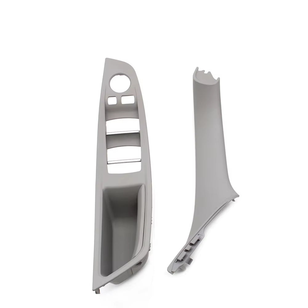 7pcs Set LHD Interior Armrest Door Handle Panel Inside Trim Cover For BMW 5 Series F10 F11 F18 520i 523i 525i 528i 535i