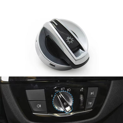 Car Front Dash HeadLamp Rotary Foglight Button Headlight Switch Cover Panel For BMW 7 Series G11 G12 2016-2022