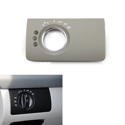 LHD Car Interior Front Left Headlight Switch Trim Cover Replacement For Mercedes Benz W164 X164 ML GL 300 350 450 500 2005-2011