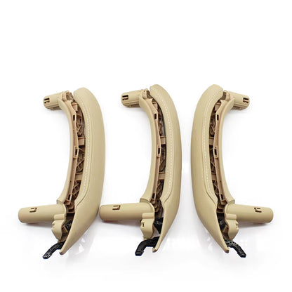 LHD RHD Interior Passenger Doors Pull Handle with Leather Outer Cover For BMW X5 X6 E70 E71 E72