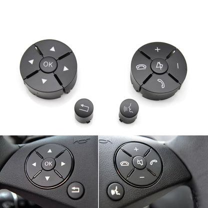 Car Multi-function Steering Wheel Control Buttons Cover For Benz C GLK E Class W204 X204 W207 W212 C180 C200 C250 C260 C300 C350