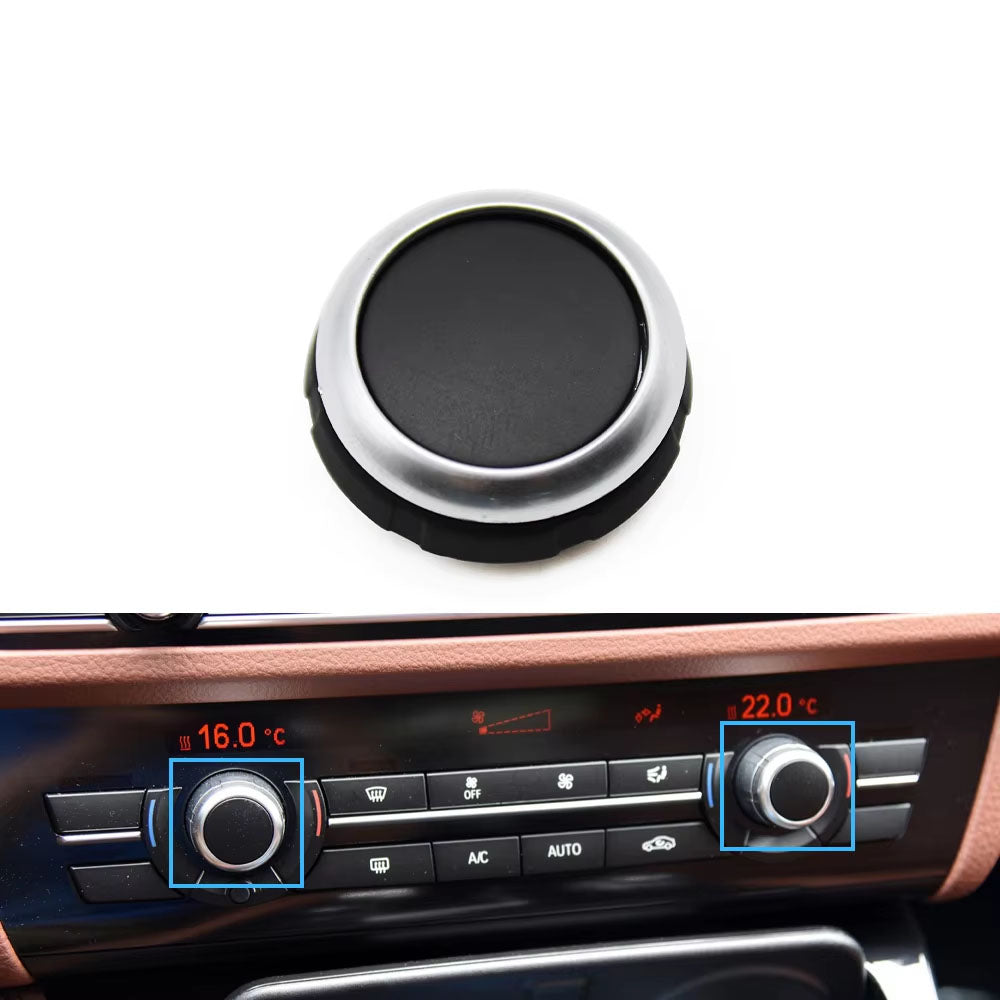 Silver Black Console Dashboard Air Condition AC Control Switch Button Cover For BMW 5 6 7 Series F10 F18 F06 F12 F01 F02 520 523