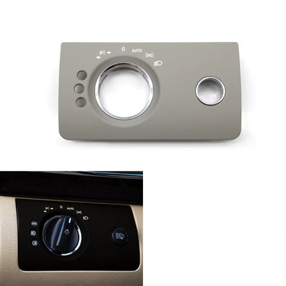 LHD Car Interior Front Left Headlight Switch Trim Cover Replacement For Mercedes Benz W164 X164 ML GL 300 350 450 500 2005-2011