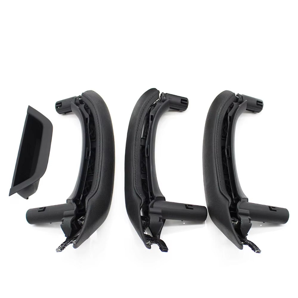 LHD RHD Interior Passenger Doors Pull Handle with Leather Outer Cover For BMW X5 X6 E70 E71 E72
