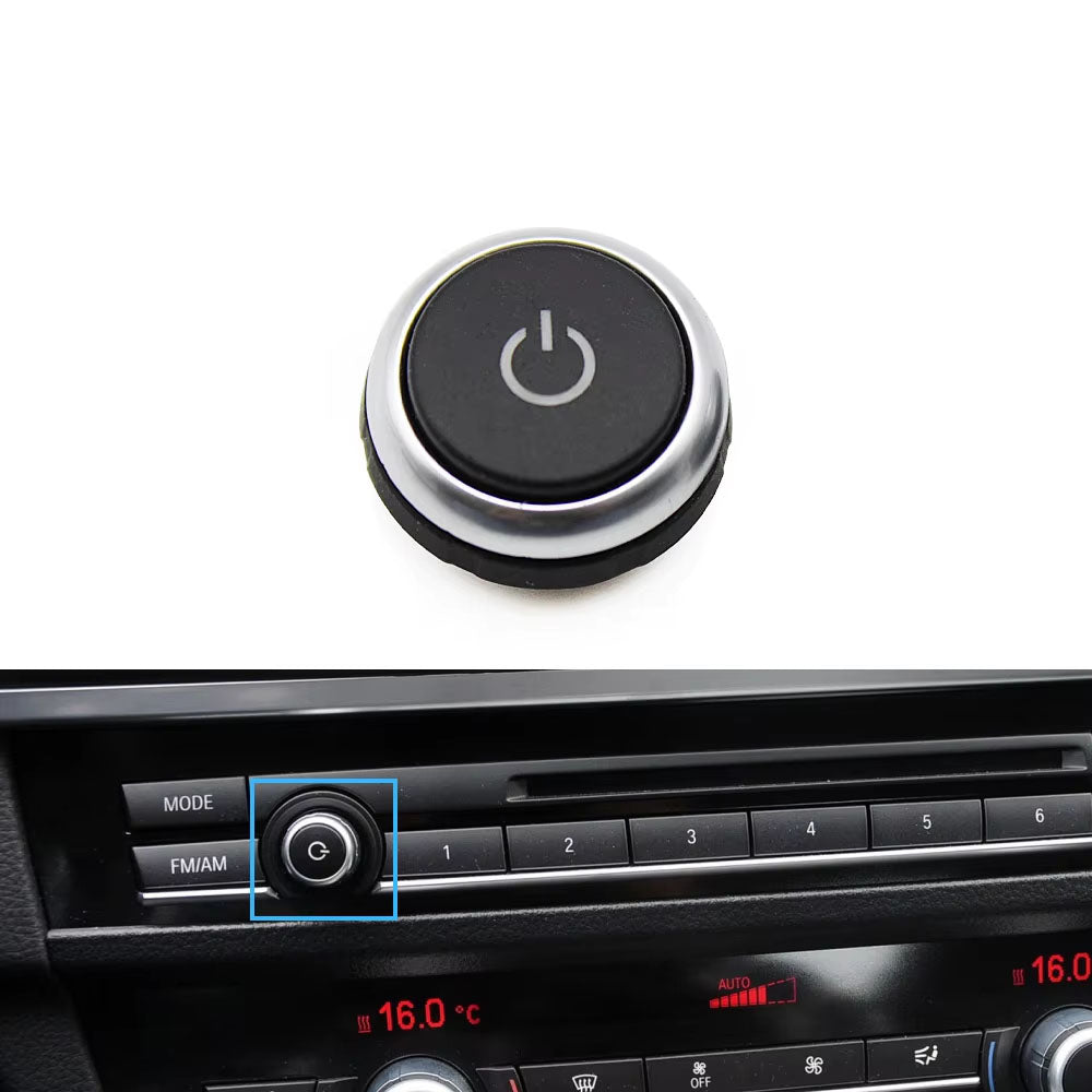 Silver Black Console Dashboard Air Condition AC Control Switch Button Cover For BMW 5 6 7 Series F10 F18 F06 F12 F01 F02 520 523