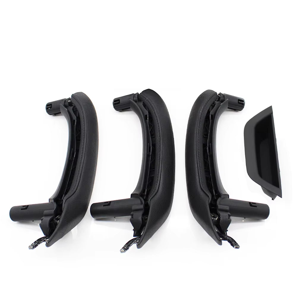 LHD RHD Interior Passenger Doors Pull Handle with Leather Outer Cover For BMW X5 X6 E70 E71 E72