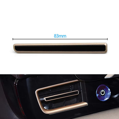 Car Front Air Conditioning Left Right Middle AC Vent Grille Center Air Vent Trim Strip For Porsche Taycan 9J1 2019 2020-2025
