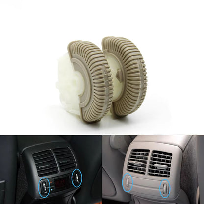 2PCS Front Rear Air Conditioning Control Roller AC Vent Base Rolling Wheel For Benz E Class W211 E200 E300 E230 E260 E280
