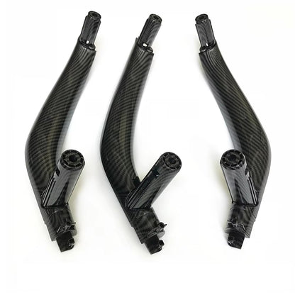 3PCS Set LHD RHD Interior Door Left Right Pull Handle Trim Cover For BMW X5 X6 F15 F16 2014-2018