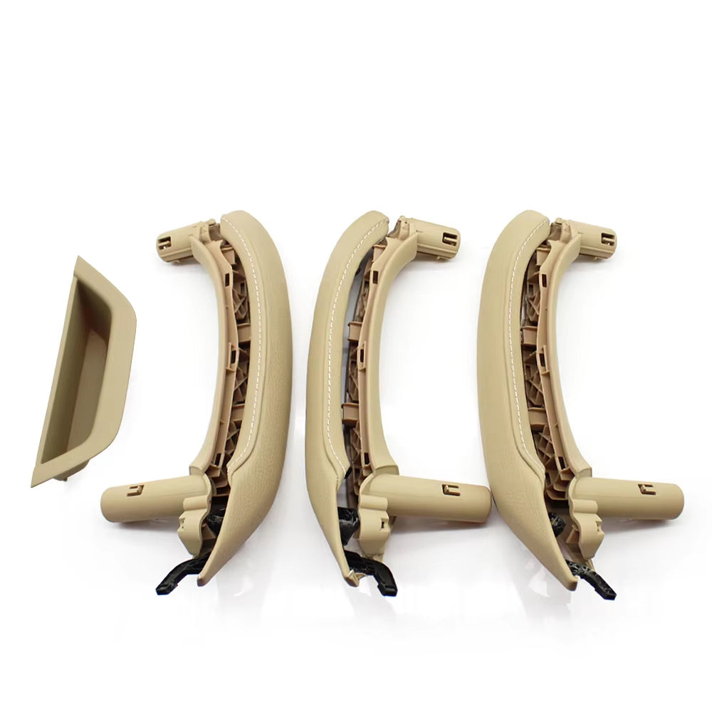 LHD RHD Interior Passenger Doors Pull Handle with Leather Outer Cover For BMW X5 X6 E70 E71 E72