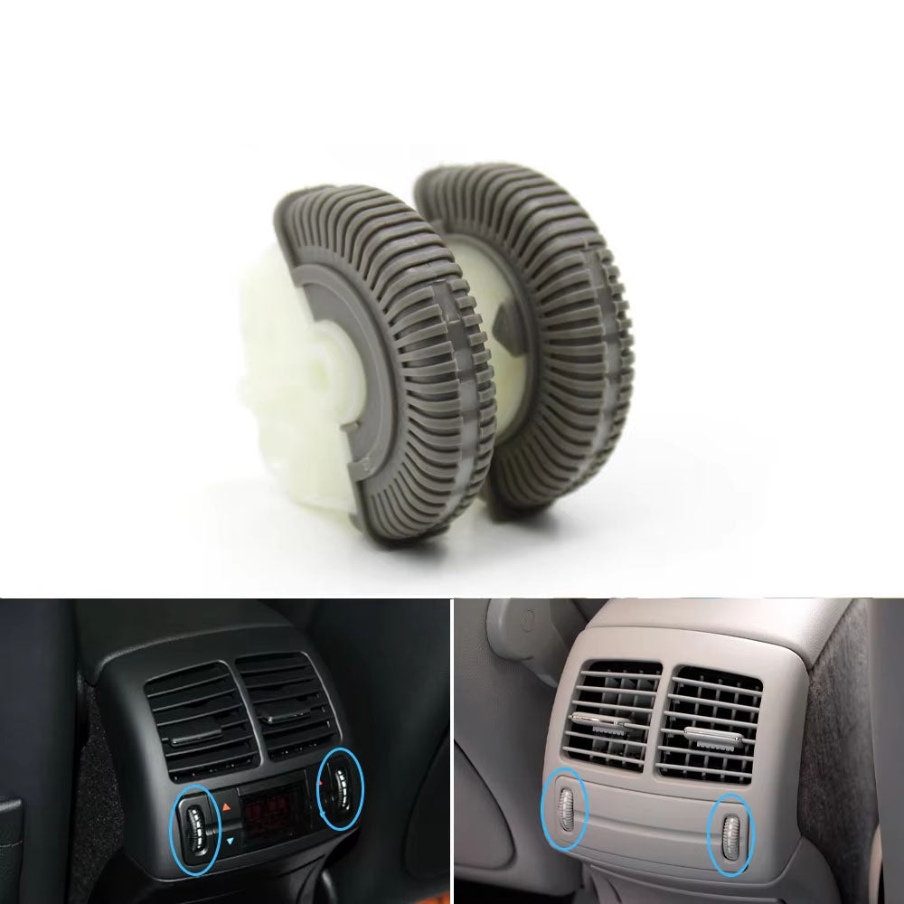 2PCS Front Rear Air Conditioning Control Roller AC Vent Base Rolling Wheel For Benz E Class W211 E200 E300 E230 E260 E280