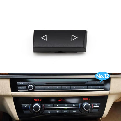 Car Dashboard Radio CD Digital Player Switch Control Button Cover For BMW 5 6 7 5GT Series F10 F11 F06 F12 F13 F07 F01 F02 F04