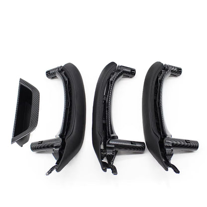 LHD RHD Interior Passenger Doors Pull Handle with Leather Outer Cover For BMW X5 X6 E70 E71 E72