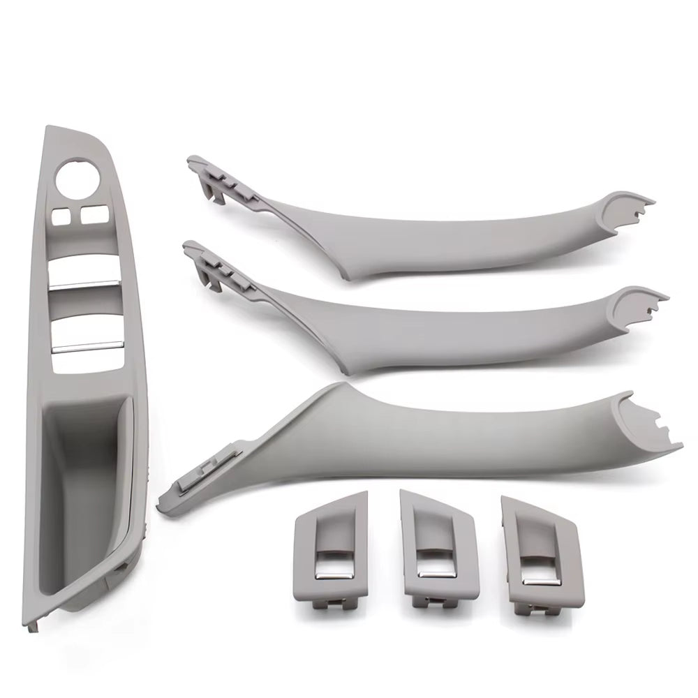 7pcs Set LHD Interior Armrest Door Handle Panel Inside Trim Cover For BMW 5 Series F10 F11 F18 520i 523i 525i 528i 535i