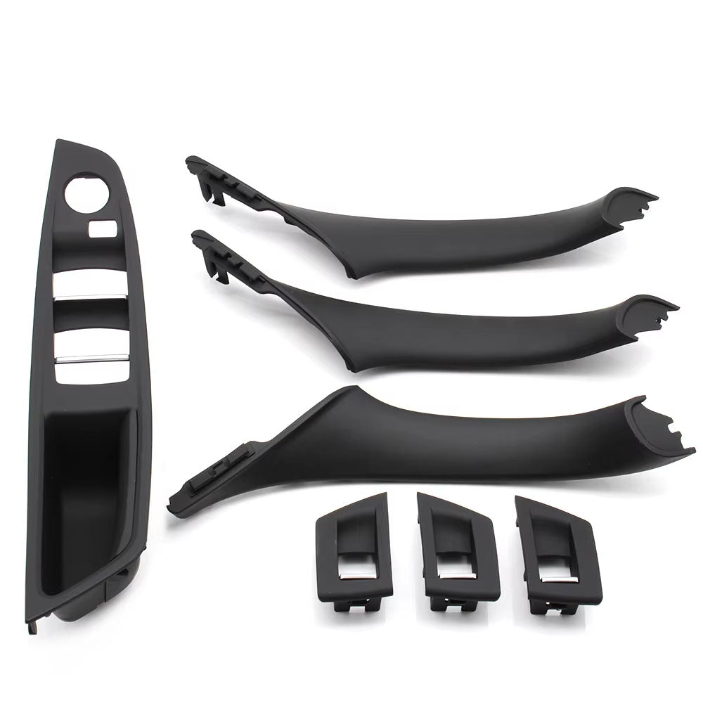 LHD Car Interior Armrest Door Handle Panel Inside Trim Cover Set For BMW 5 Series F10 F11 F18 520i 523i 525i 528i 535i