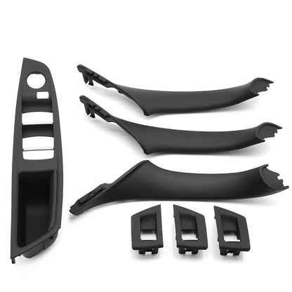 LHD Car Interior Armrest Door Handle Panel Inside Trim Cover Set For BMW 5 Series F10 F11 F18 520i 523i 525i 528i 535i