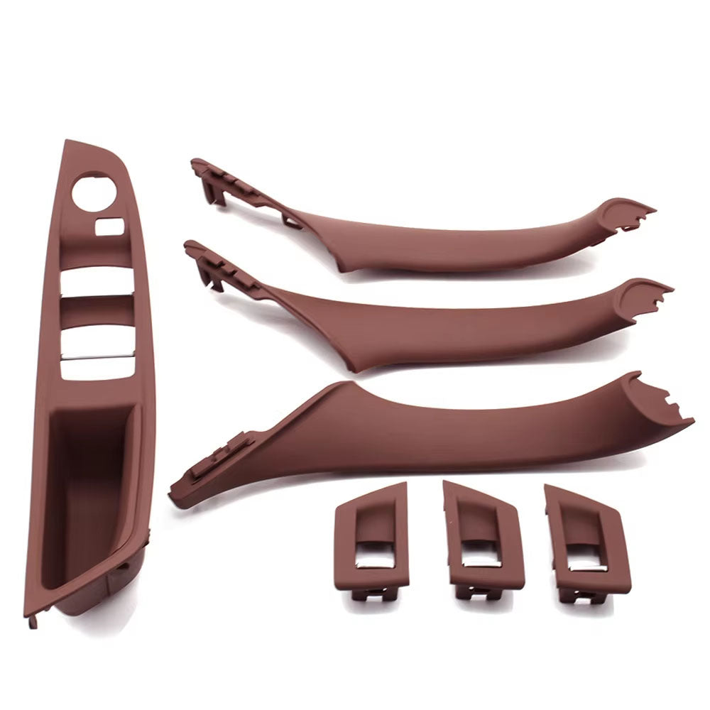 LHD Car Interior Armrest Door Handle Panel Inside Trim Cover Set For BMW 5 Series F10 F11 F18 520i 523i 525i 528i 535i