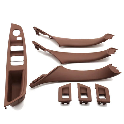 LHD Car Interior Armrest Door Handle Panel Inside Trim Cover Set For BMW 5 Series F10 F11 F18 520i 523i 525i 528i 535i