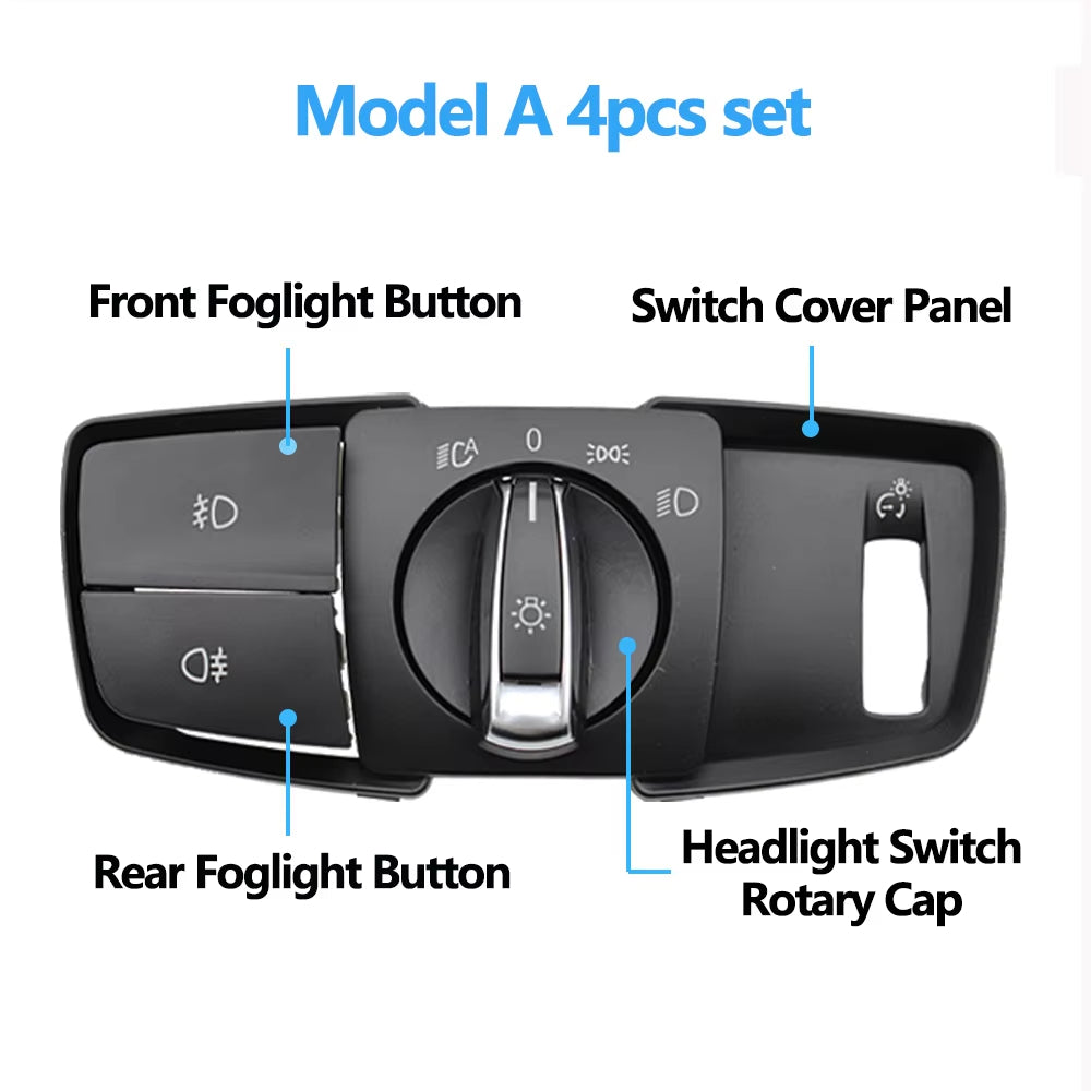 HeadLamp Rotary Foglight Button Headlight Switch Cover Panel For BMW 1 2 3 4 Series F20 F45 F30 F31 61319265300